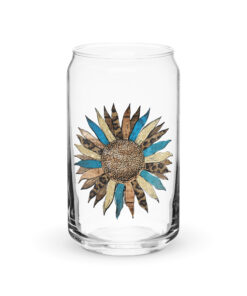 Can-shaped glass