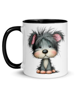 Mug with Color Inside (Cute Puppy)
