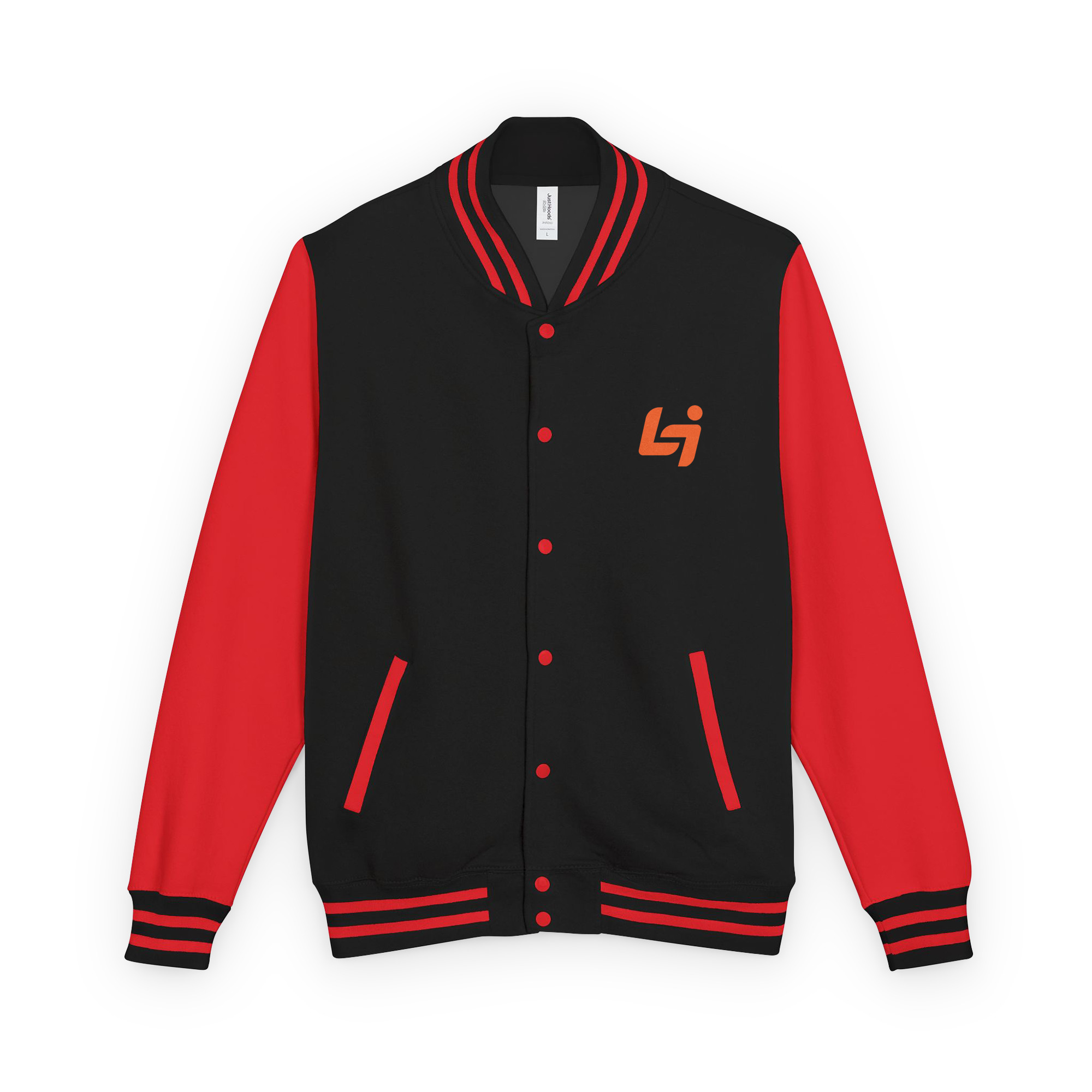 unisex-heavyweight-letterman-jacket-jet-black-fire-red-front-6a0f330be55da.jpg